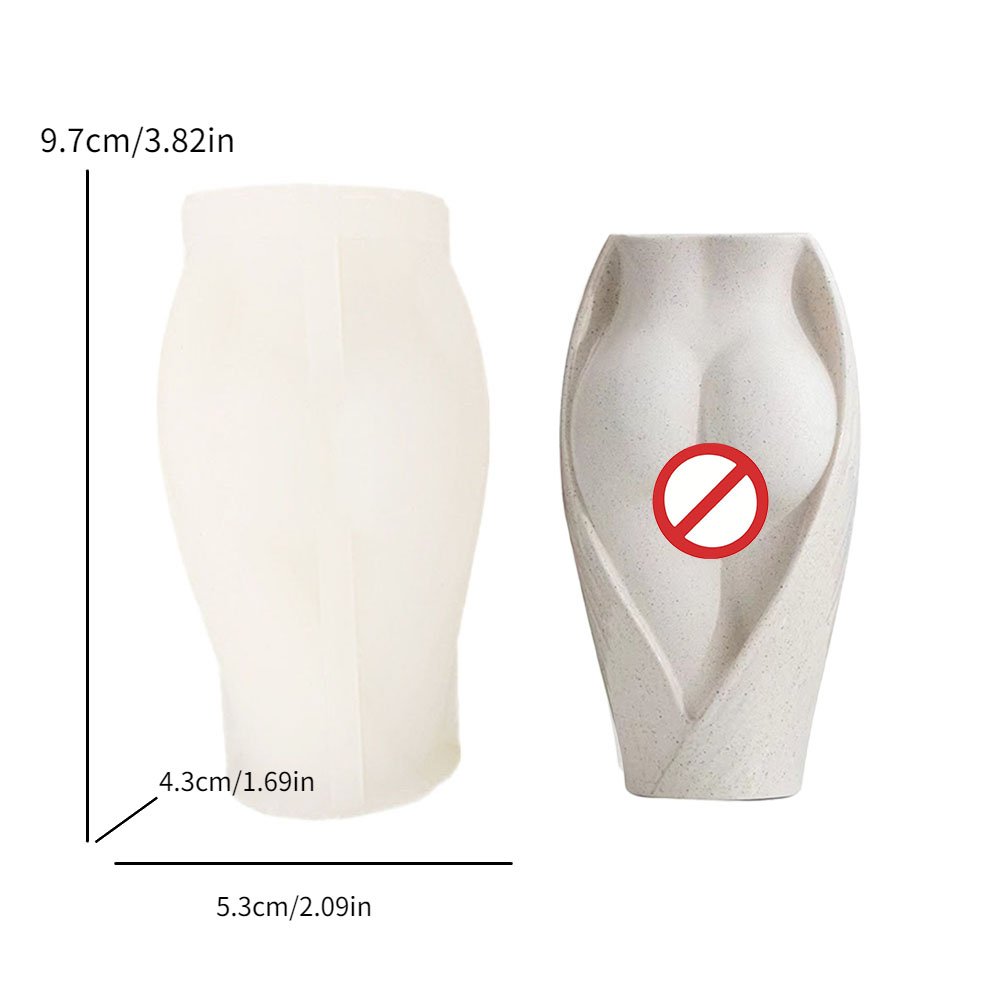 Candle Moulds Silicone Making Body Gypsum Resin Soap Tool Molds for Candles DIY Human Moldes De Silicona Para Velas Candle Molds