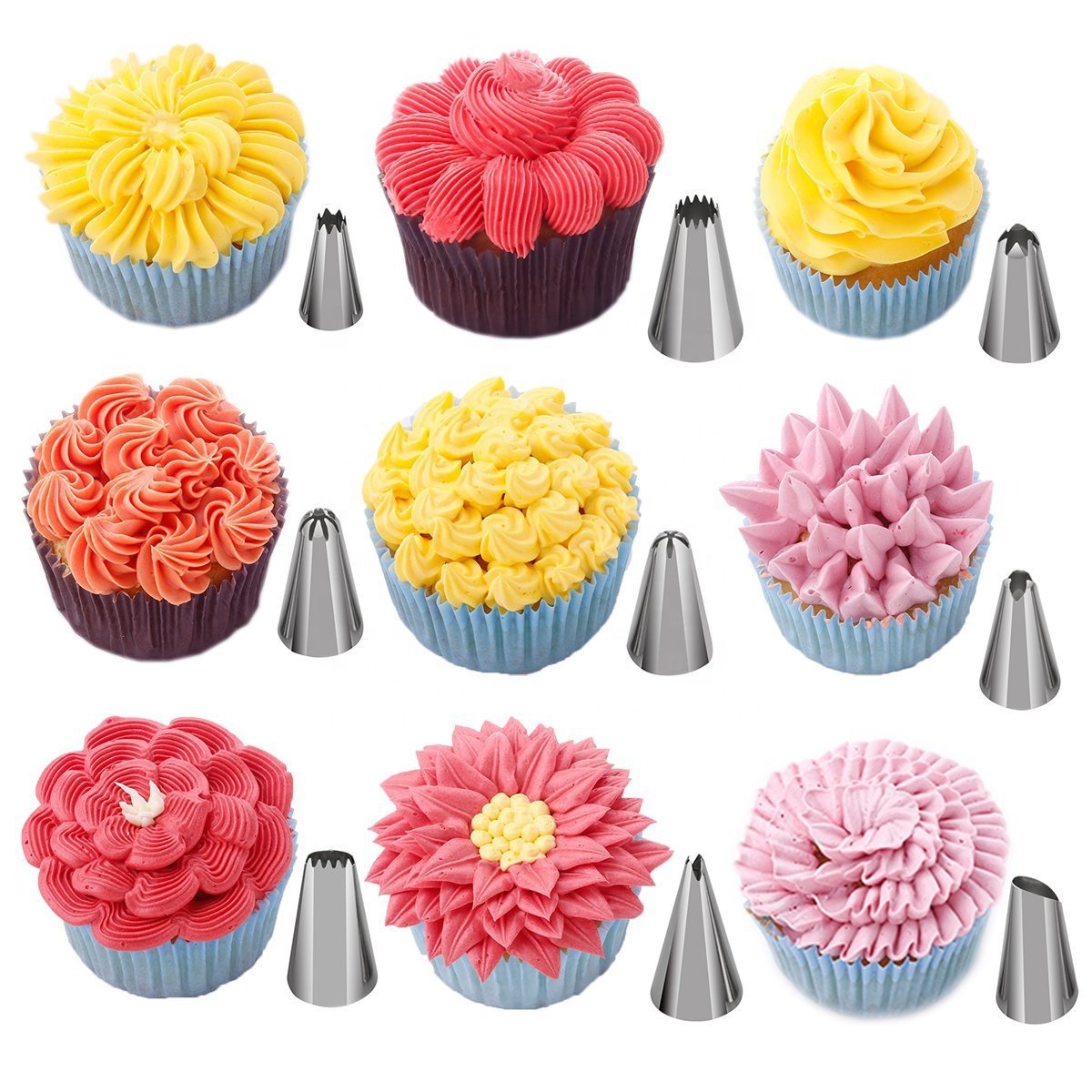 OEM 200pcs/set Cake Decorating Supplies Kits decorative cake stand molde pastel pastry silicon mold