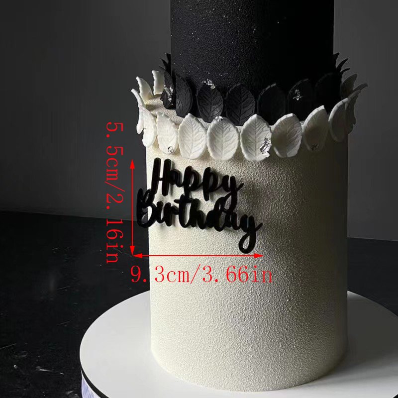New arrival Happy Birthday Acrylic Cake Decoration Birthday Cake Side Acrylic Cake topper Supplies