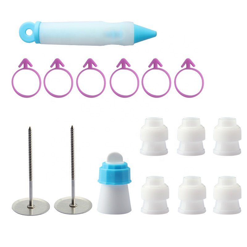 Hot sale Cake Turntable 110 Pcs Cake Tools Scraper Cake Decorating Supplies Kit Set Baking Tools Set