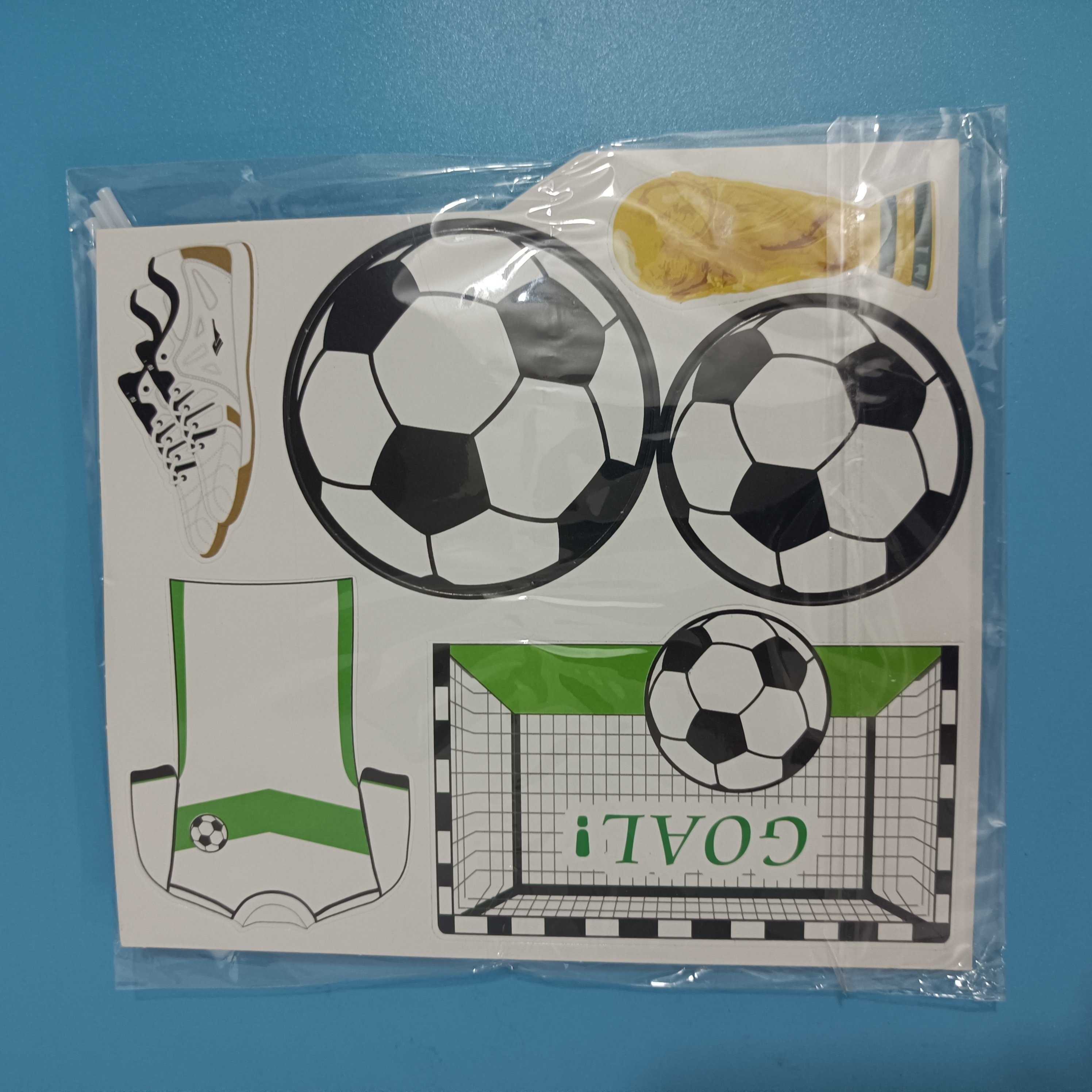 new arrival 30pcs Paper Football Cake Toppers Cake Decorations Used For Football-themed Cake Decoration