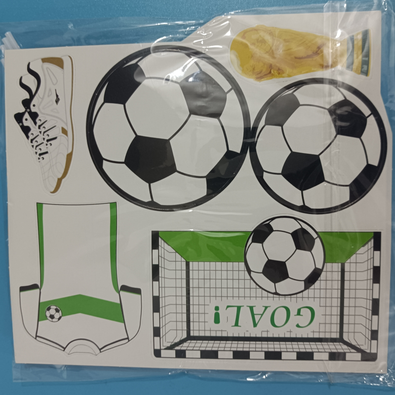 new arrival 30pcs Paper Football Cake Toppers Cake Decorations Used For Football-themed Cake Decoration