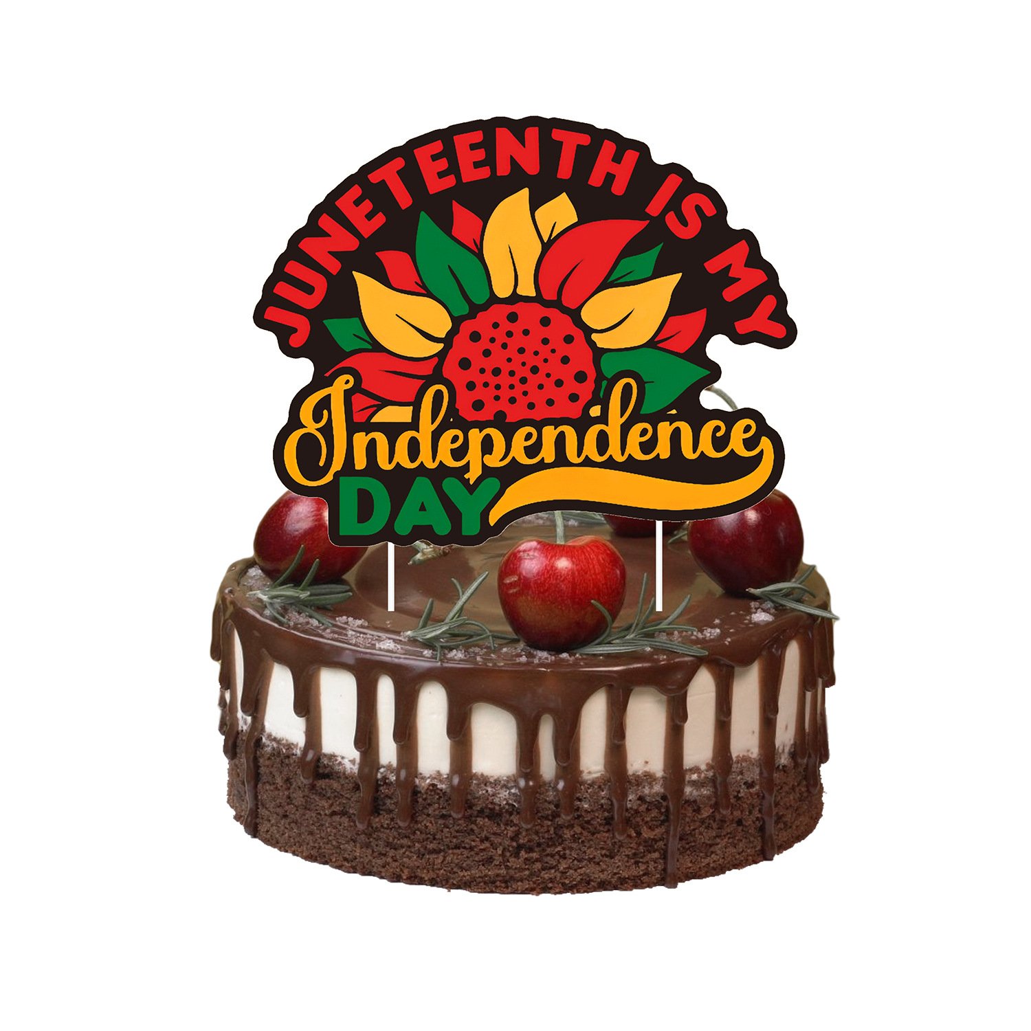 Black history Month Juneteenth Party Supplies Party Banners with Balloon Cake Topper set for Party Decorations