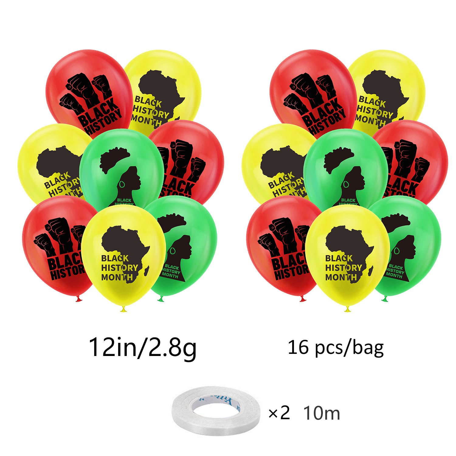 Black history Month Juneteenth Party Supplies Party Banners with Balloon Cake Topper set for Party Decorations