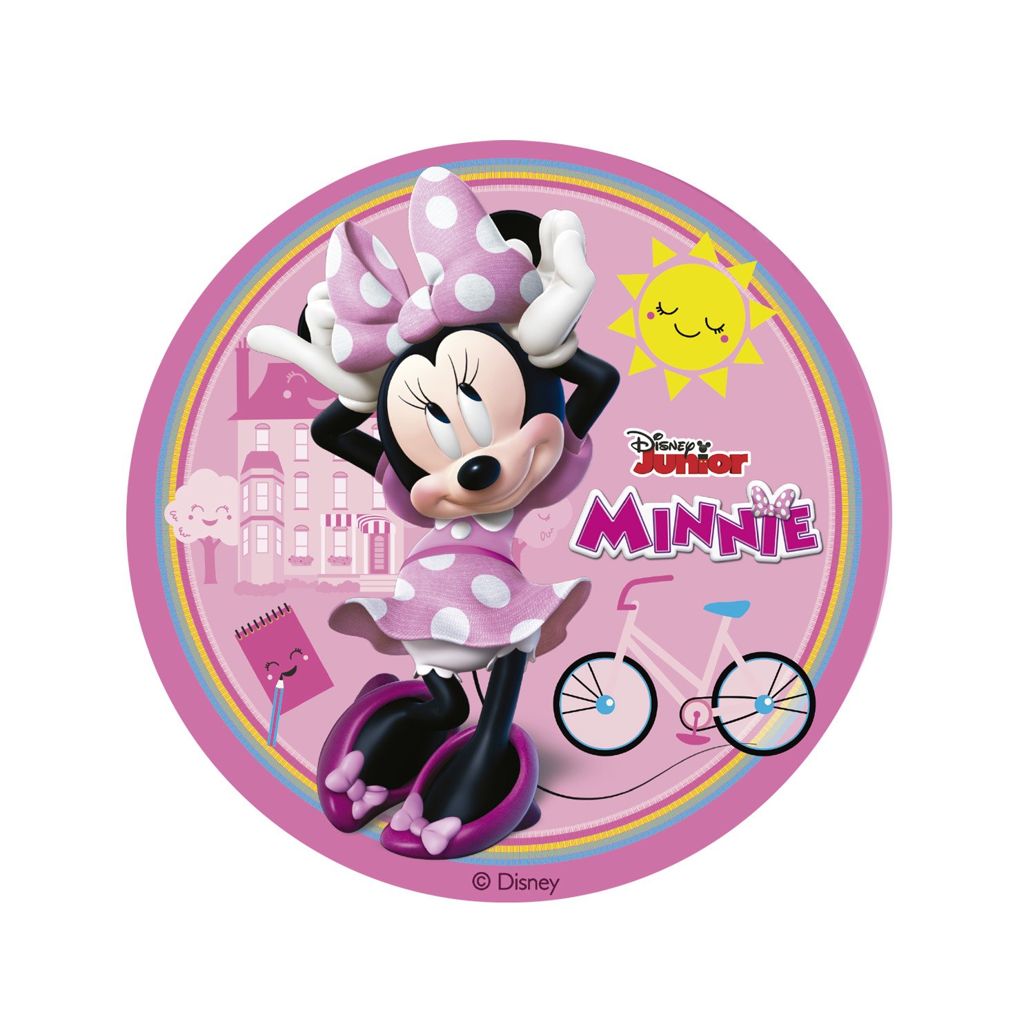 Dekora Brand Box Of 10 Edible Discs For Decorating Cakes With For Minnie Mouse Design Dia 15.5cm