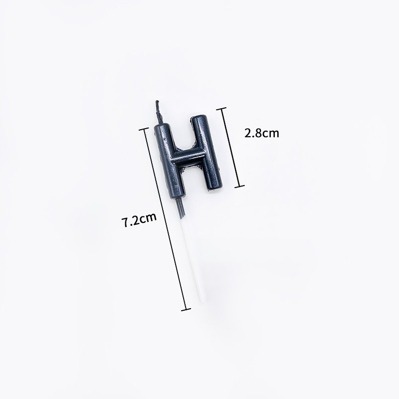 XIONGXI wholesale bulk metallic color personalized good quality happy birthday small candle letters for Birthday Cake Decoration