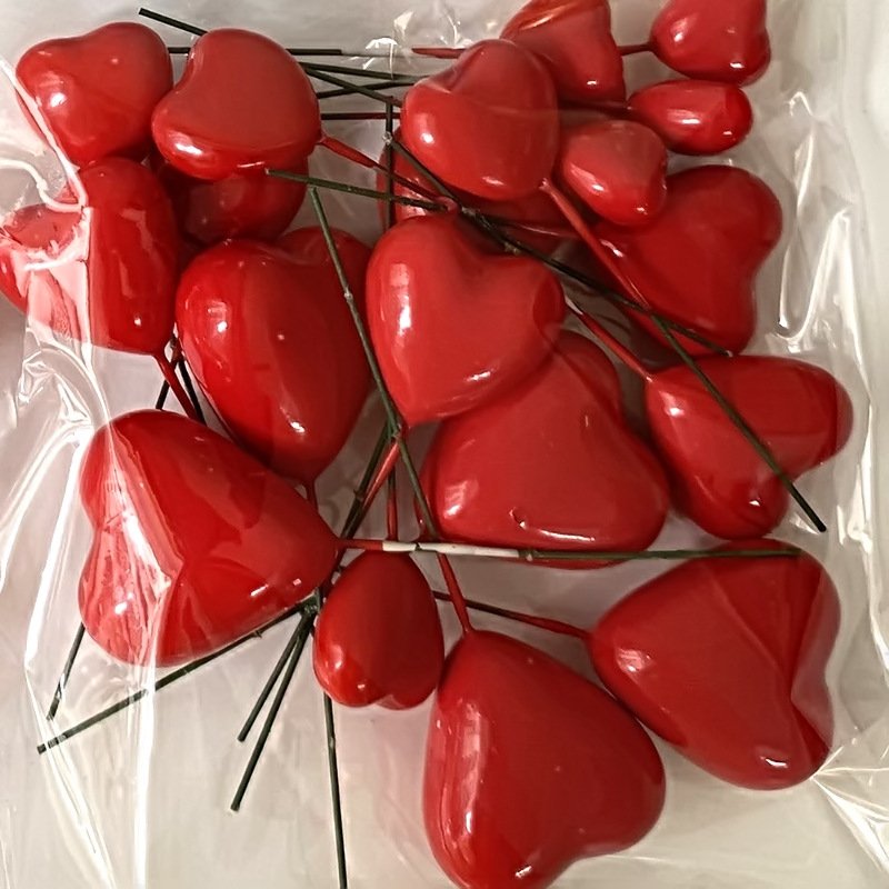 Cake Decorating 20pcs/bag Mixed Size 2 2.5 3 4cm Heart Faux Balls Happy Birthday Cake Topper cake decorating supplies