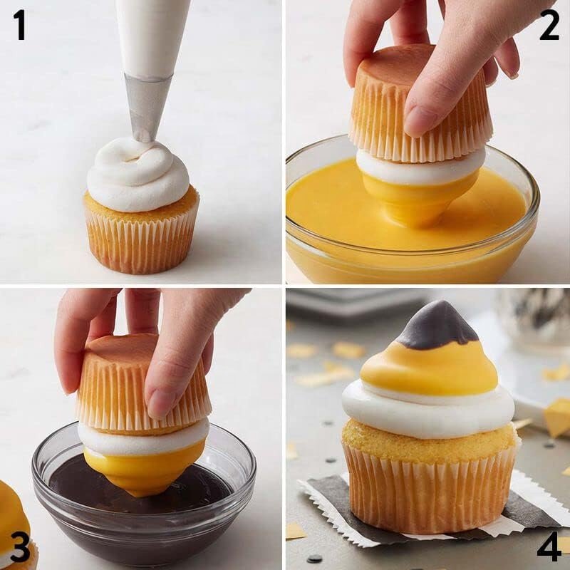 Set Of 3 Piping Icing Nozzle Cake Set Stainless Steel Decoration Piping Tip DIY Pastry Baking Tools For Cupcakes Cakes Cookies