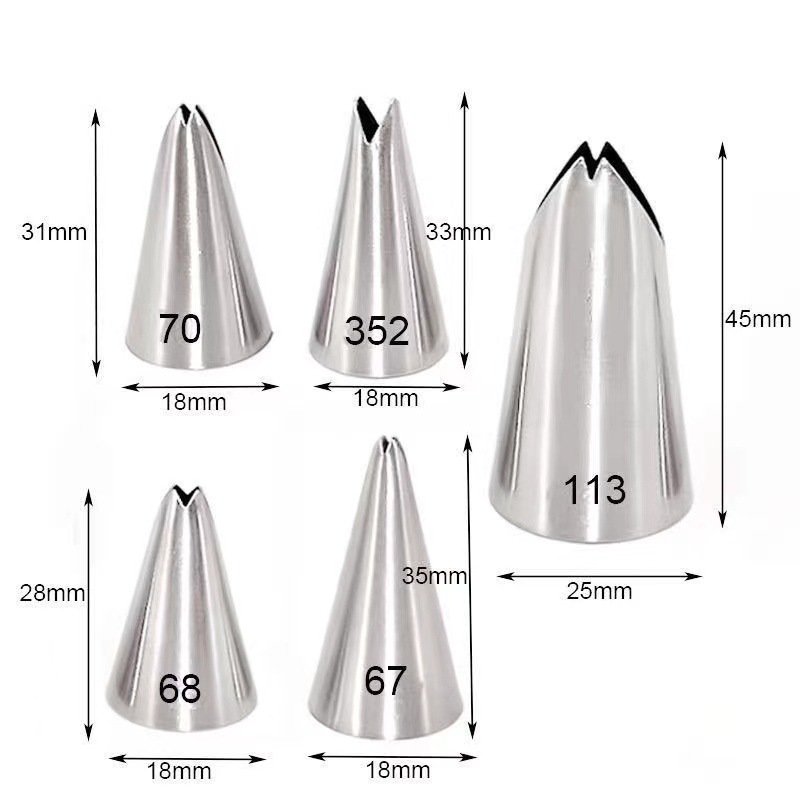 Online Hot Sale 15pcs a set Stainless Steel Cake Framing Decoration Cake Tool pastry tip cake nozzle set Supplies