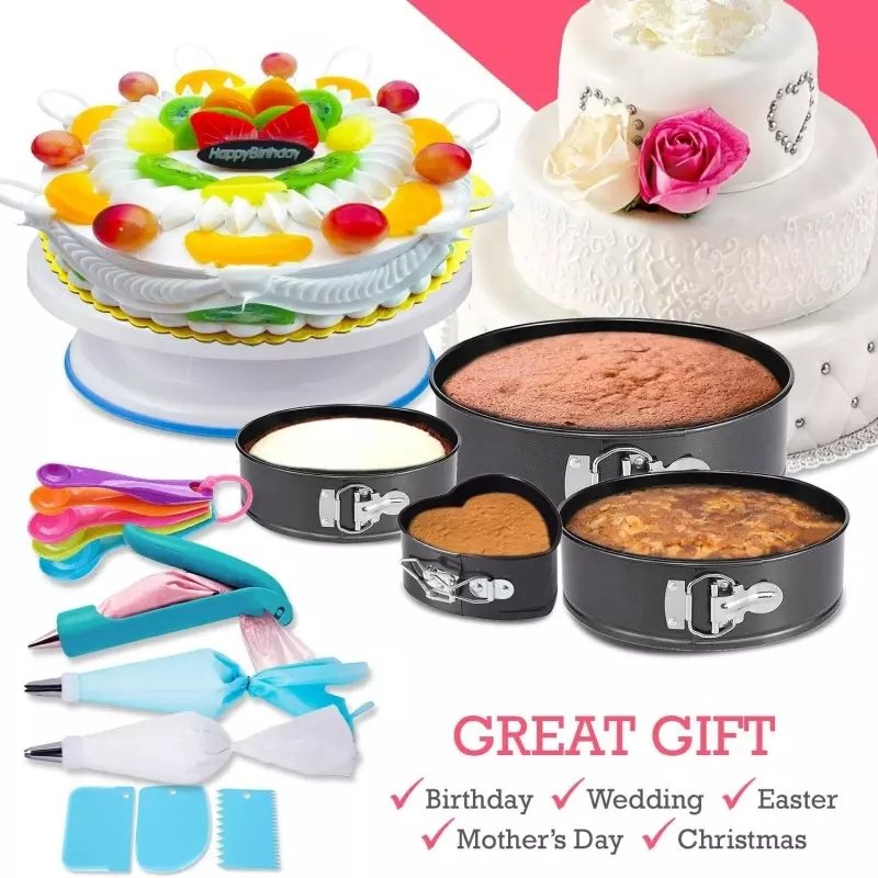 High Quality 333 PCS Set Diy Baking Stand Fondant Accessories Supplies Decorating Baking Pastry Cake Tools