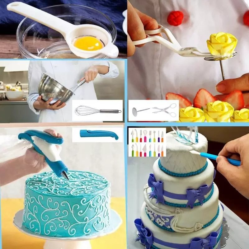 High Quality 333 PCS Set Diy Baking Stand Fondant Accessories Supplies Decorating Baking Pastry Cake Tools