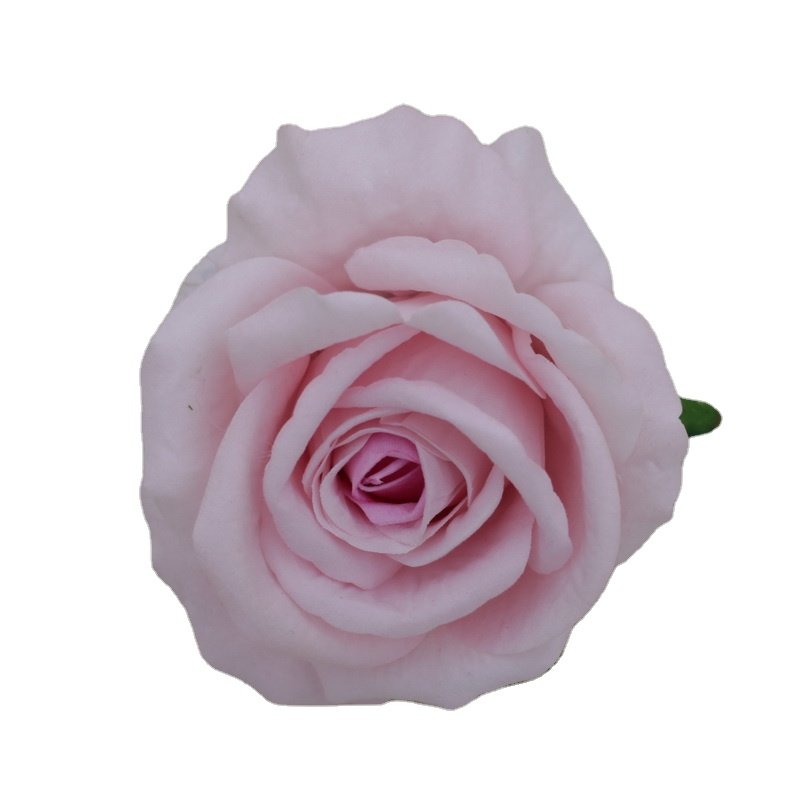 China factory wholesale supply multi-color high quality bulk silk cake rose flower head for artificial rose bear gift