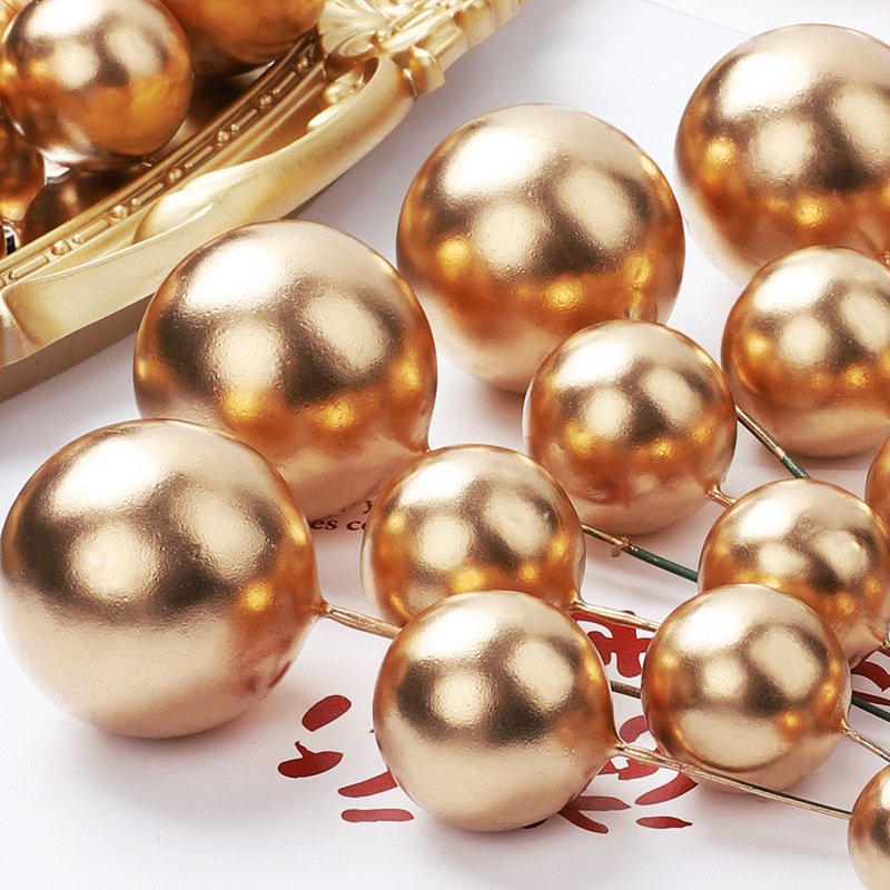 2024 Hot selling 20pcs Colorful Ball Cake Topper Mini foam ball DIY Foam Ball for Cake Insert Decoration