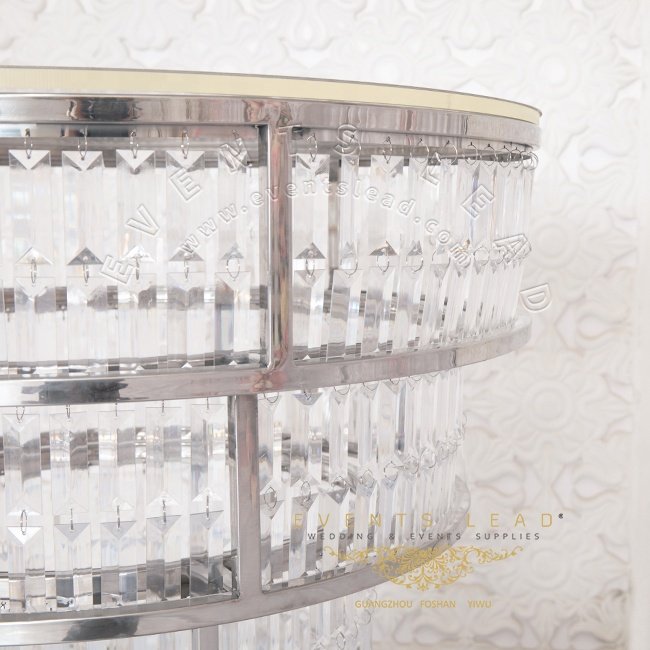 Cake Tables For Wedding Party New Item Silver Stainless Steel Crystal Wedding Cake Table For Events