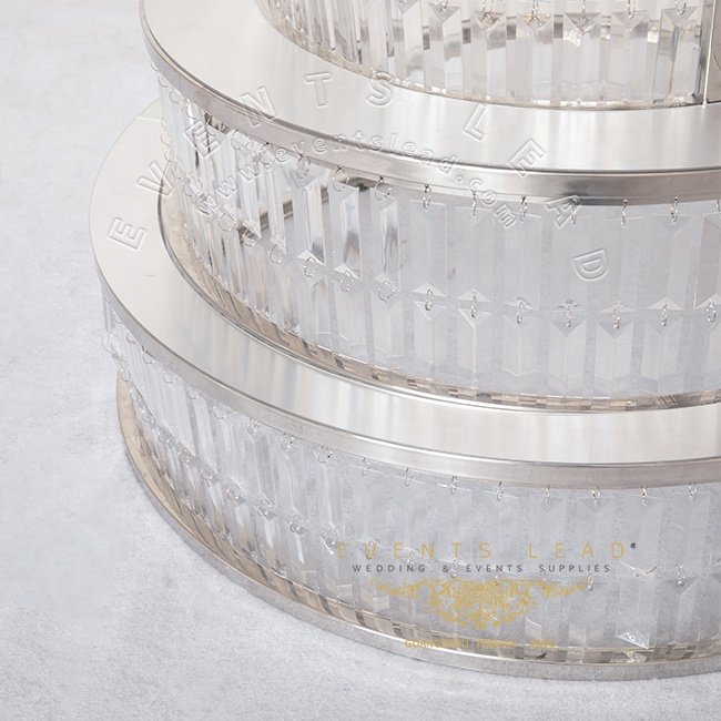 Cake Tables For Wedding Party New Item Silver Stainless Steel Crystal Wedding Cake Table For Events