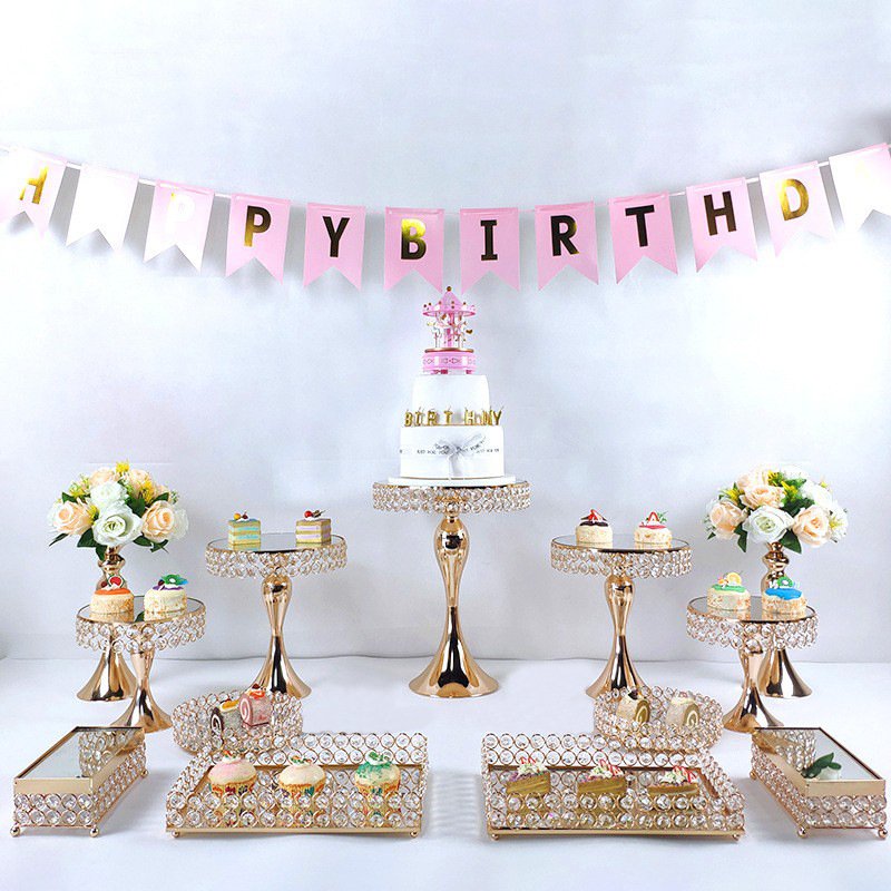 Party decorations Western wedding dessert table buffet cake dessert rack display rack cake rack centerpiece cake stand set