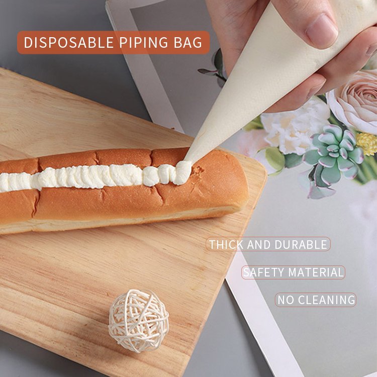 Customized Thickening Baking Tools Pack Disposable Cake Pastry Icing Bag Transparent Pastry Bag Piping Bag