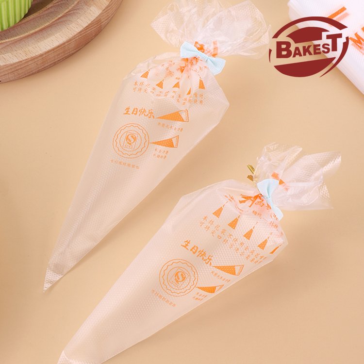 Customized Thickening Baking Tools Pack Disposable Cake Pastry Icing Bag Transparent Pastry Bag Piping Bag