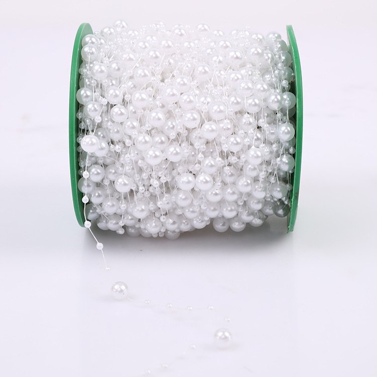 Factory Price Imitation Pearl Beads Line Chain Trim pearl for decorating craft supplies wedding party Christmas cake accessories