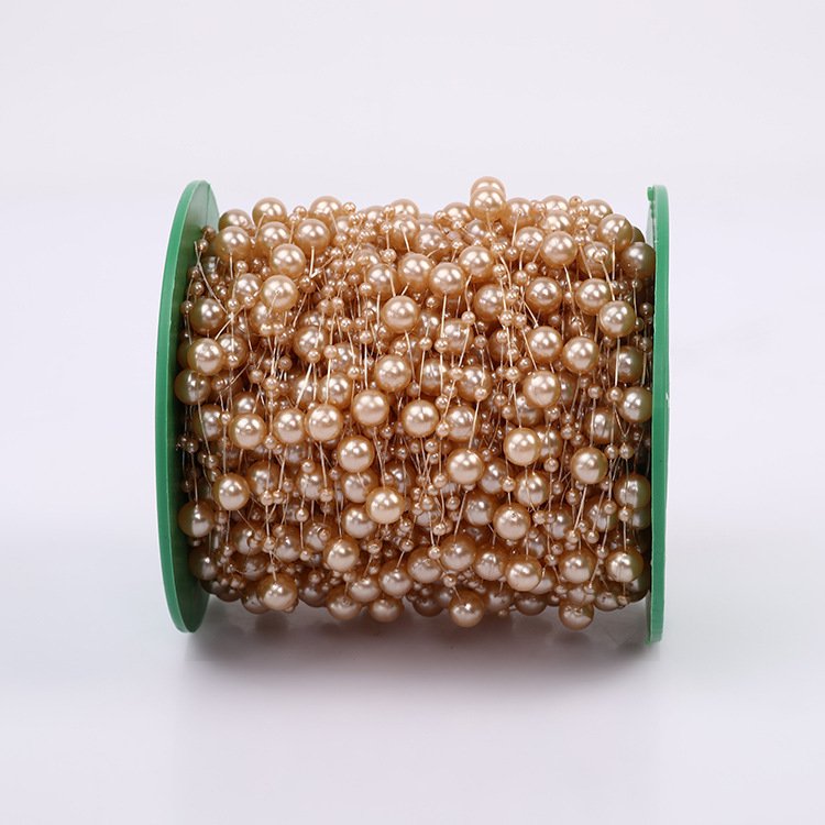 Factory Price Imitation Pearl Beads Line Chain Trim pearl for decorating craft supplies wedding party Christmas cake accessories