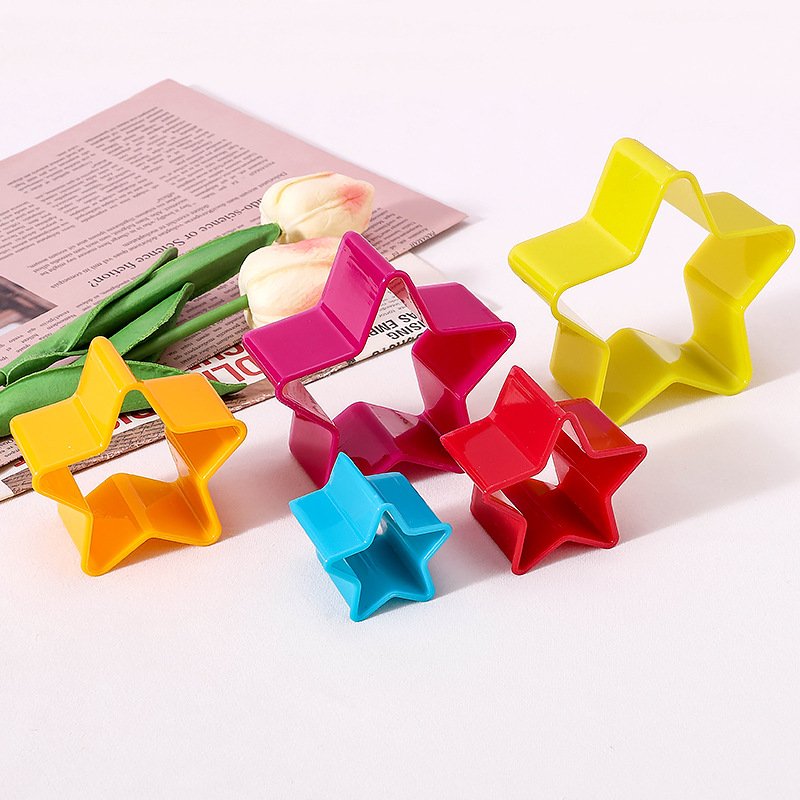 Christmas cookie mold five-pointed star christmas tree bread cutting mold baking tools wholesale cake mold tool baking tool