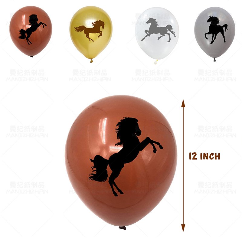 Birthday Party Decorations Kids Boys Racing Horse Birthday Party Supplies Happy Birthday Banner Cake Topper Balloons Globos