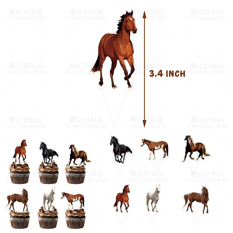 Birthday Party Decorations Kids Boys Racing Horse Birthday Party Supplies Happy Birthday Banner Cake Topper Balloons Globos