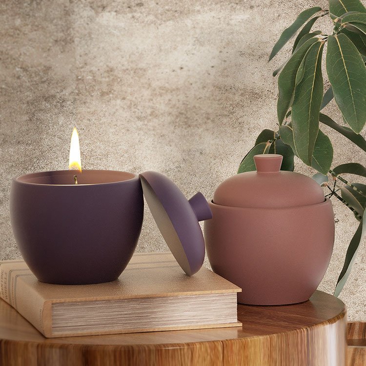 Pear Shaped Hazelnut Candle Cup Silicone Mold Jewelry Storage Box With Lid Candle Container Casting Mould DIY Gypsum Candle Cup