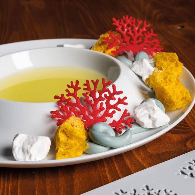 YS Coral Leaves Decorative Lace Mat Leaf Cake Mold Sugar Craft Silicone Pad Fondant Moulds Decorating Tools Baking Accessories