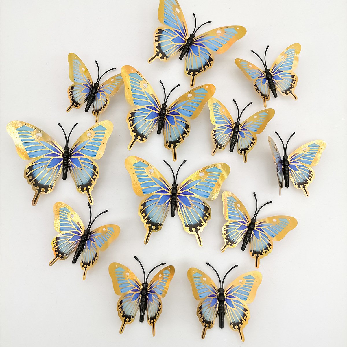 Home Backdrop Wall Decorating Butterfly Cake Toppers Birthday Cake Decorations Artificial butterflies