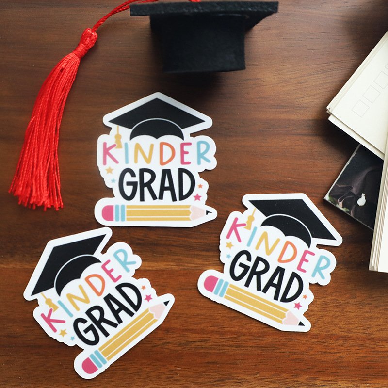 Color printed flowers for a graduation season party celebrating acrylic cupcake decorations graduation cake toppers