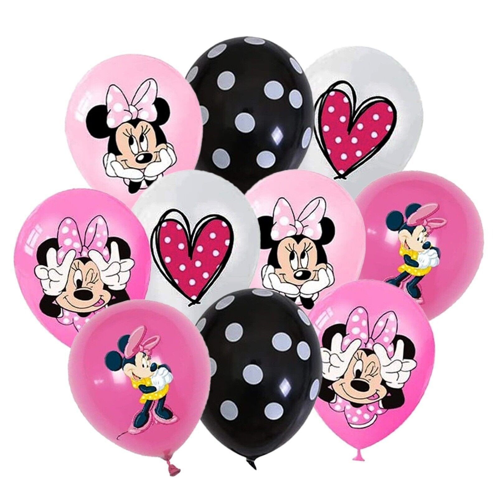 Hot Sale Mickey Minnie Cartoon Latex Balloon for Birthday & Christmas/Halloween Party Decorations Girls' Favorite