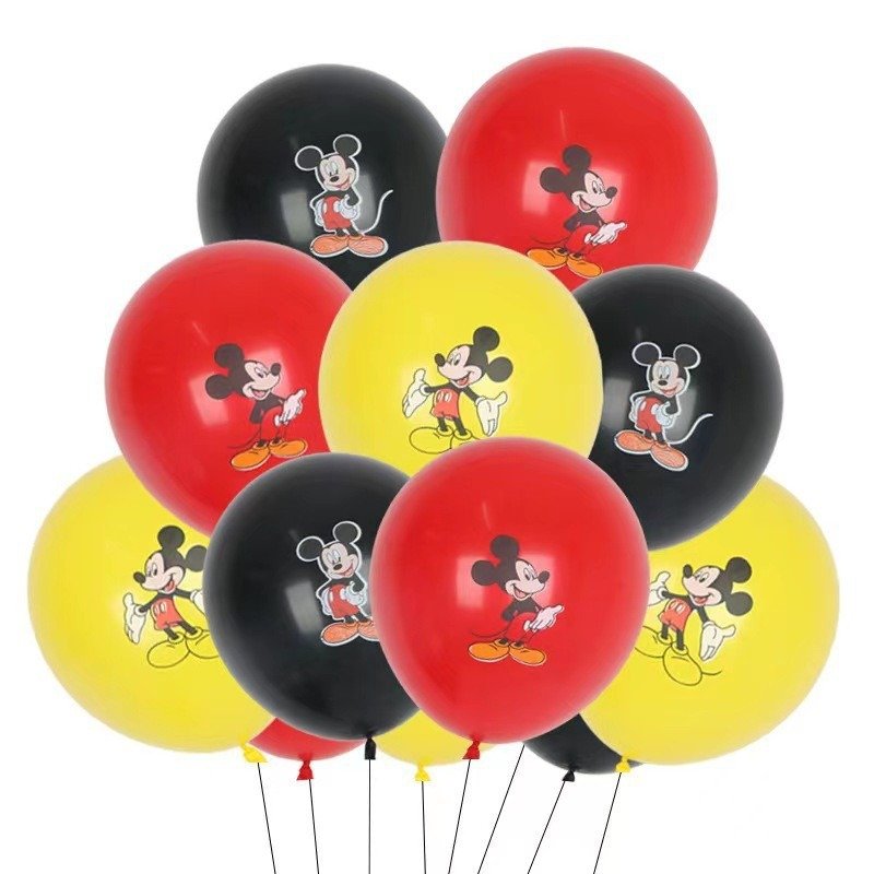 Hot Sale Mickey Minnie Cartoon Latex Balloon for Birthday & Christmas/Halloween Party Decorations Girls' Favorite