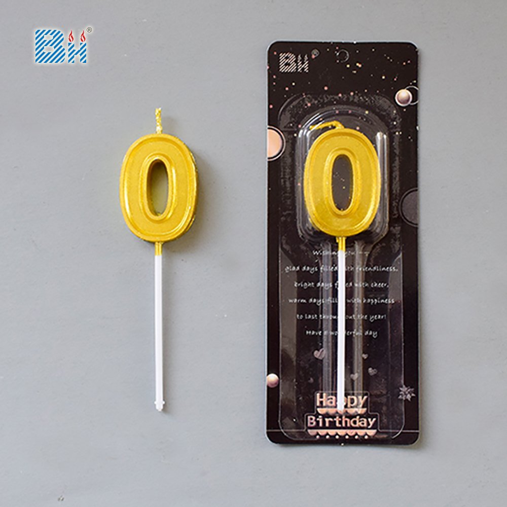 Wholesale Number Candles 0-9 Wax Cake Candle for Party Decoration Supplies Gift Set