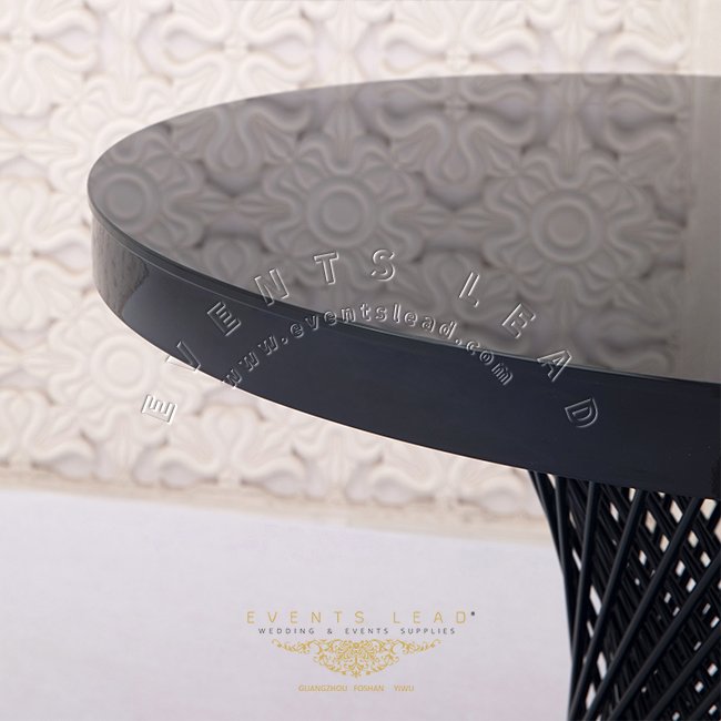 Fashion decorating party cake table for birthday black wedding table stand