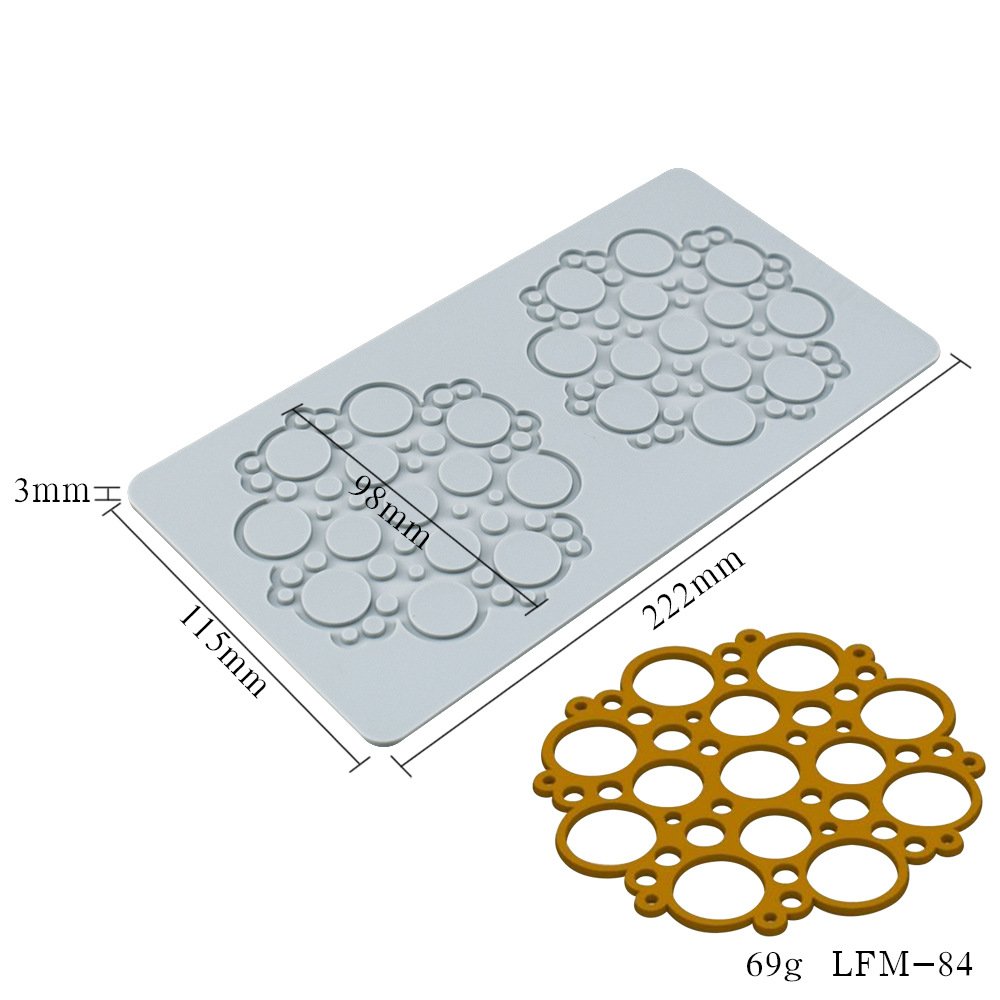 Early Riser Silicone Lace Fondant Mat Cake Decorating Chocolate Mould Dessert Tools Baking Supplies