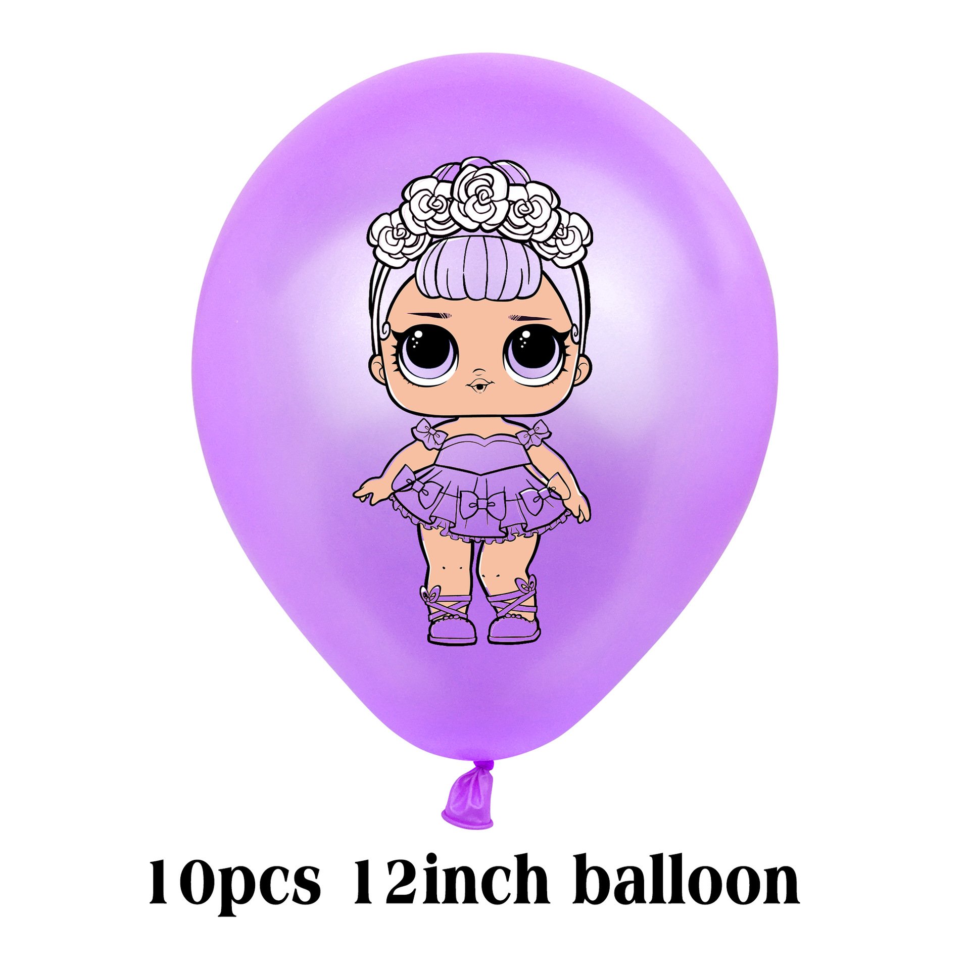 LOL Doll Party Supplies Birthday Decorations Party Balloon Set Surprise Girls Pink Surprise Game Party Supplies for Kids X6050