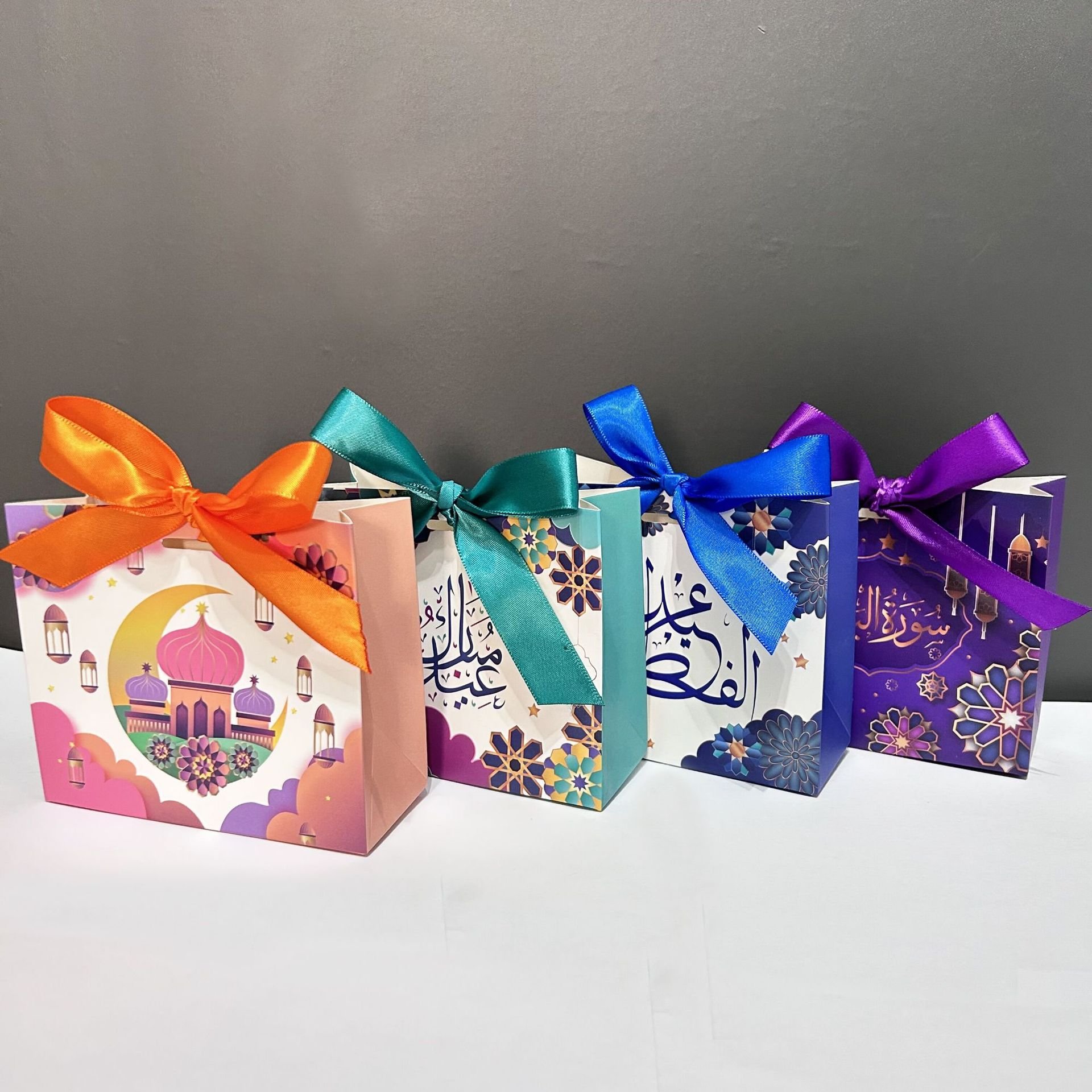 EID mubarak decorations 2024 paper Gift bag wedding decorations Candy box for ramandan party supplies