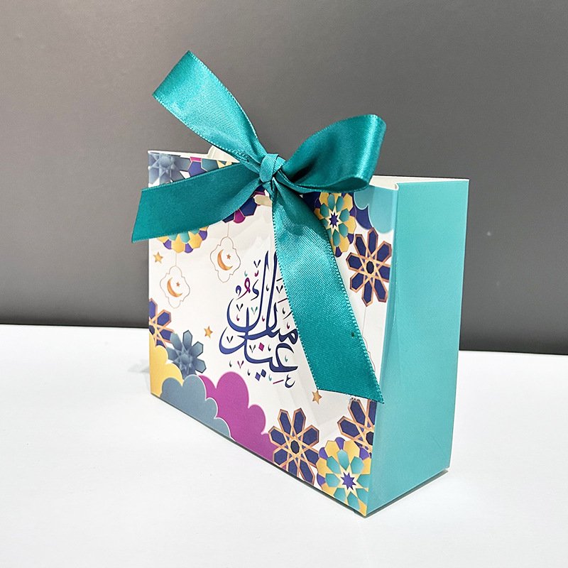 EID mubarak decorations 2024 paper Gift bag wedding decorations Candy box for ramandan party supplies