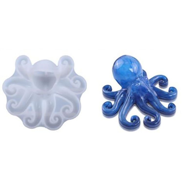 YS DIY Ocean Creature Octopus Cuttlefish Silicone Resin Mold Candle Plaster Mould Home Office Restaurant Table Decoration Tools