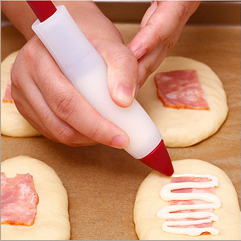 Silicone Cake Chocolate Pen Hot Selling Biscuit Cream Cake Decoration Tools DIY Silicone Cake Drawing Pen