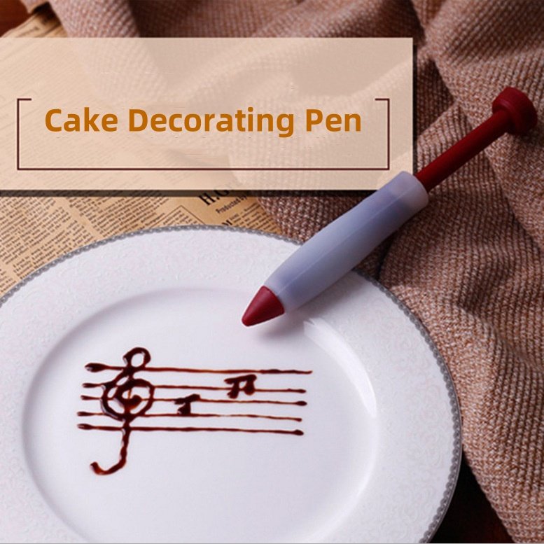 Silicone Cake Chocolate Pen Hot Selling Biscuit Cream Cake Decoration Tools DIY Silicone Cake Drawing Pen