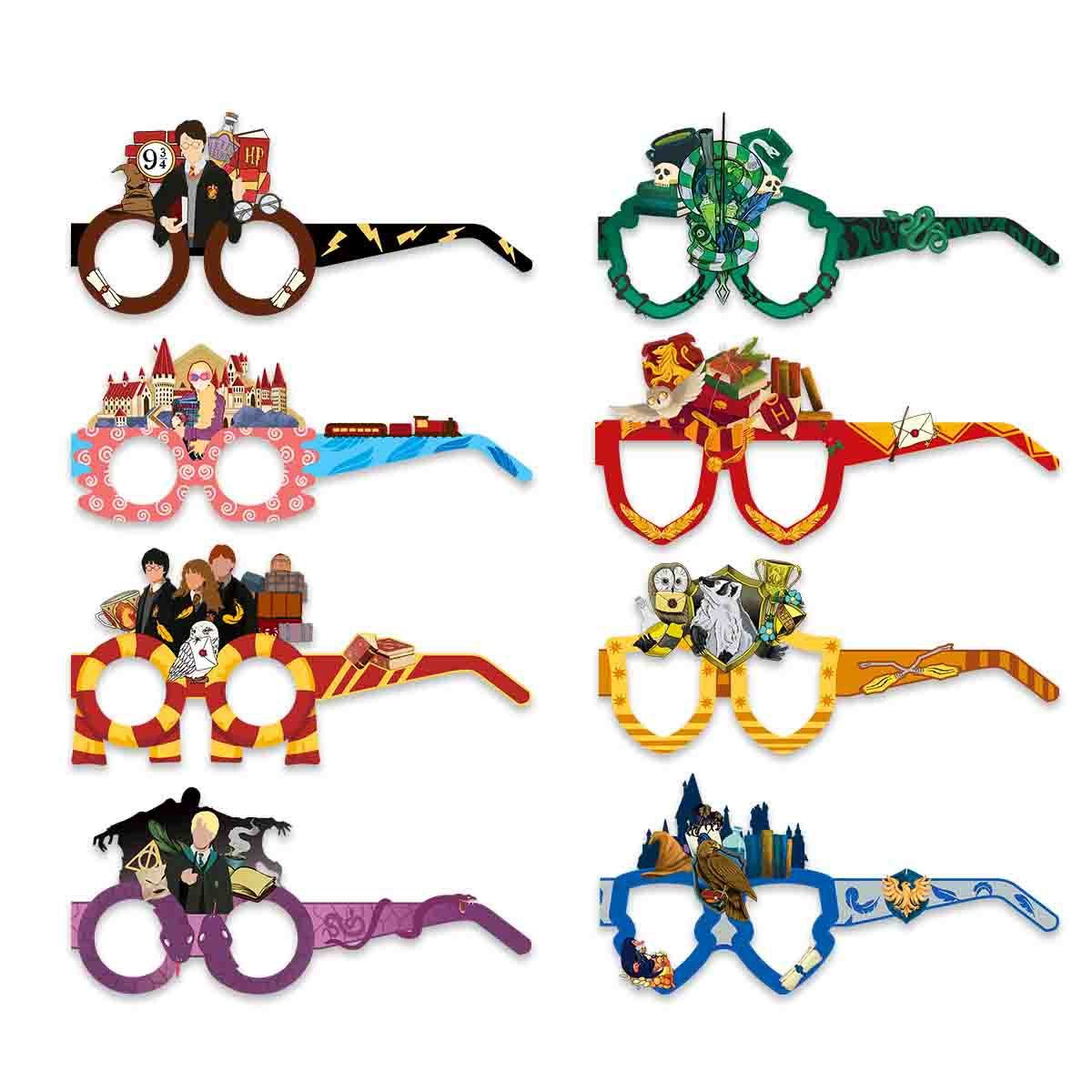 Harry Birthday Potter Halloween Party Decoration Happy Birthday Magic Theme Magic Wizard School Balloons Cartoon Cake Topper