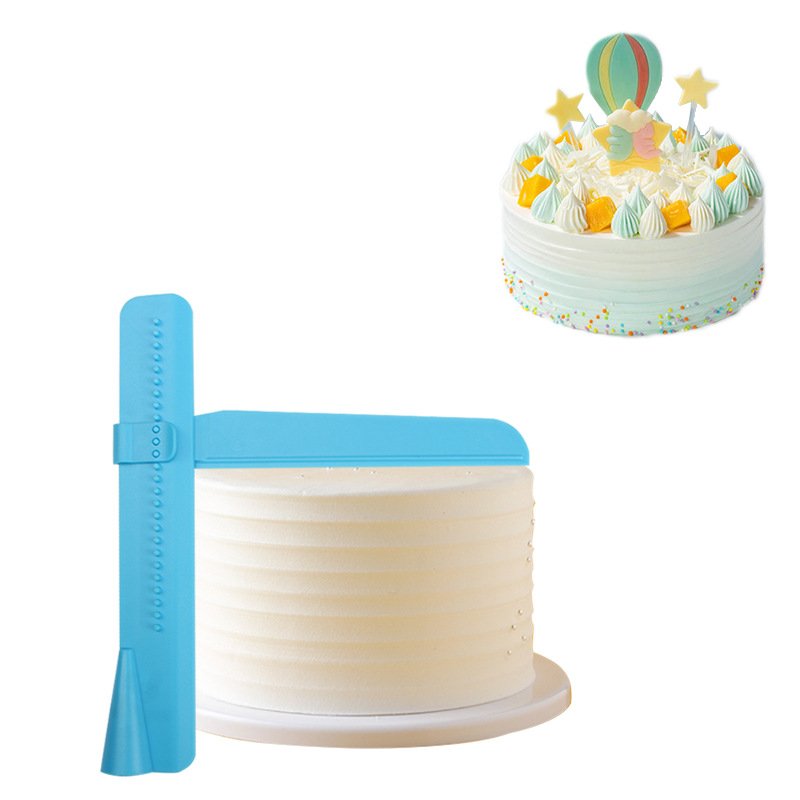 Adjustable Cake Scraper Icing Smoother Plastic Cake Cream Smoother Kitchen Pastry Tools Cake Edge Scraper Baking Tools