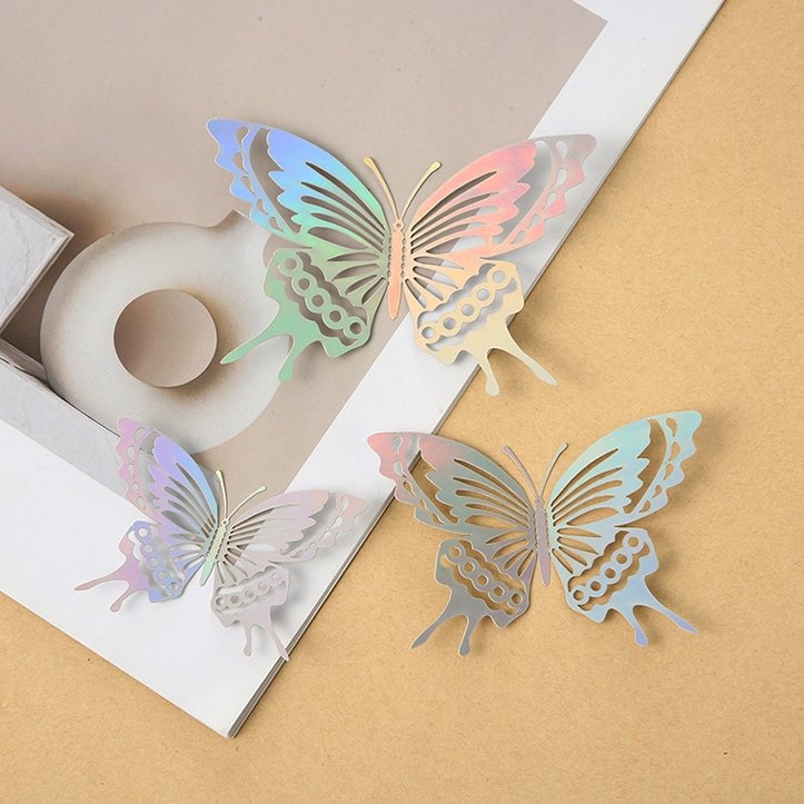 Hot selling 12pcs butterfly cake decoration supplies cake topper wedding Bouquet 3D butterflies cake accessories baking supplies