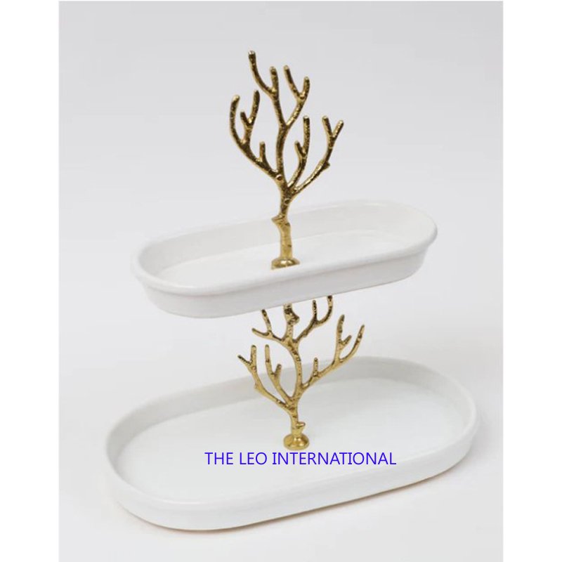 2022 new arrivals cake stand Christmas decoration golden flower wedding party supplies cake stand