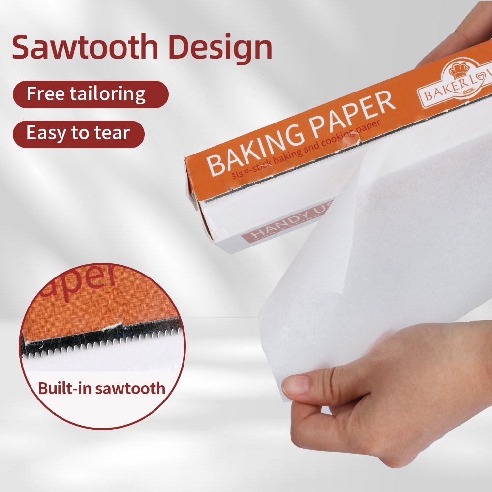 Beige hot selling white food grade grill paper custom size box baking parchment paper
