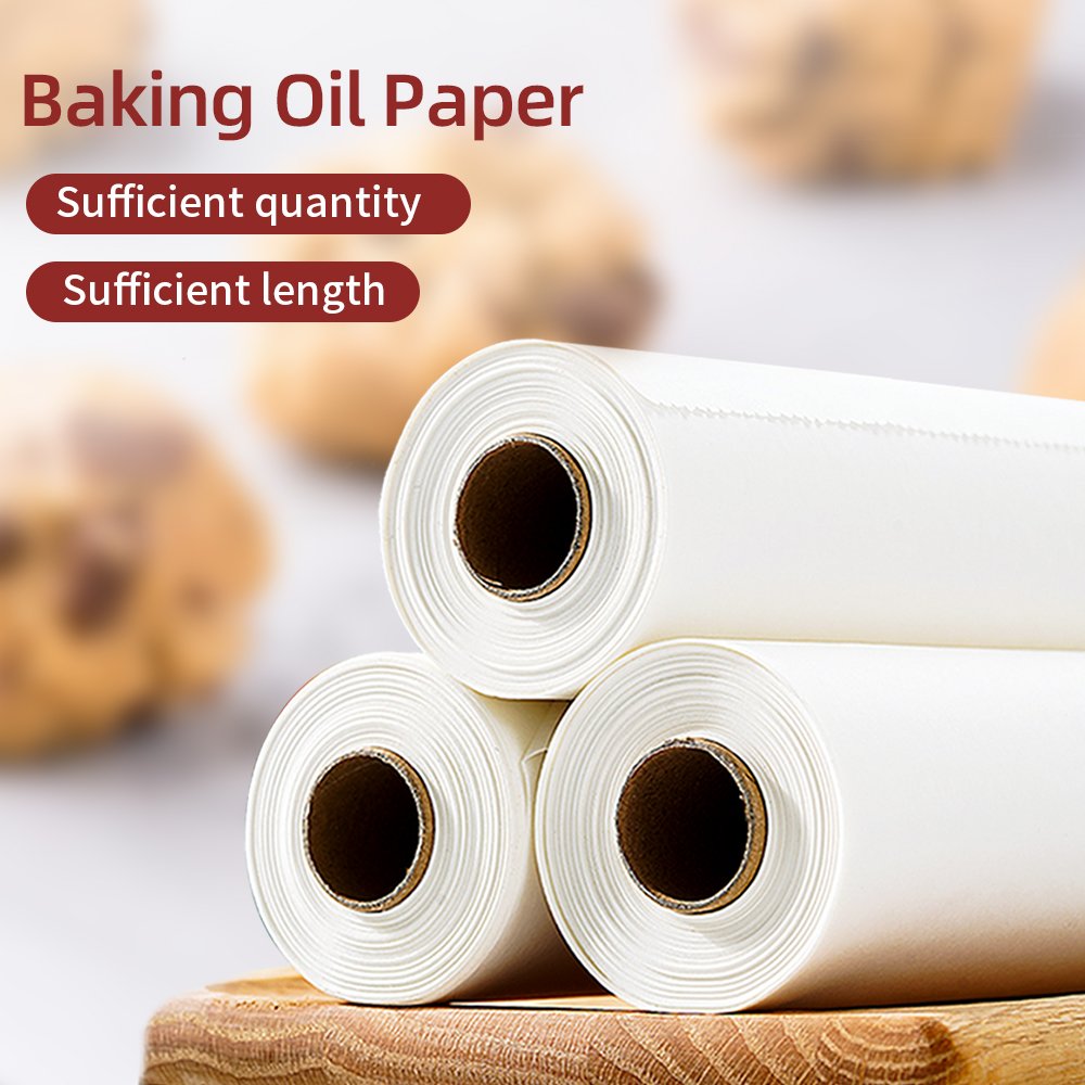 Beige hot selling white food grade grill paper custom size box baking parchment paper