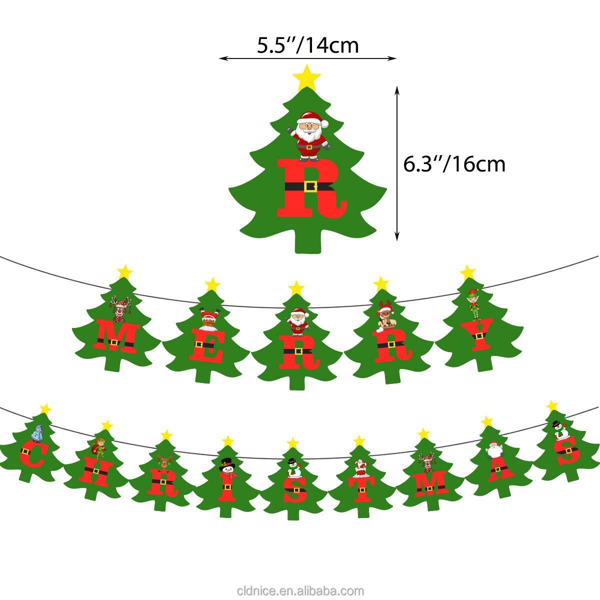 Nice Christmas Theme Latex Balloon Birthday Banner Cake Topper Party Decorations Supplies