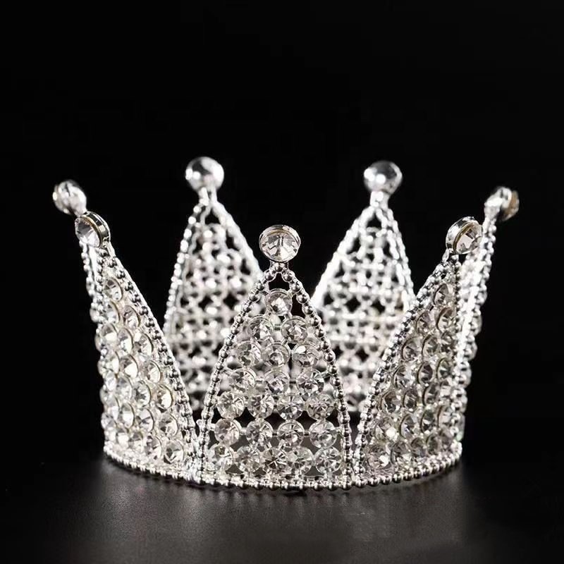 party supplies bride decorative tiara Baking cake decoration New birthday multi-diamond crown cake toppers